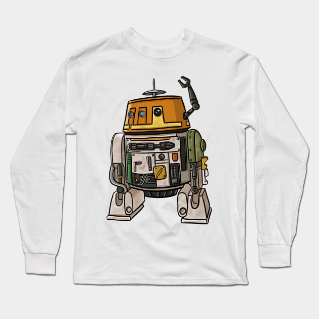 Rebel Toons Chopper Long Sleeve T-Shirt by Galielashop